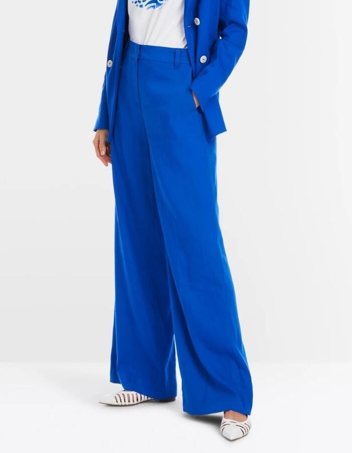 Marccain geklede broek kobaltblauw