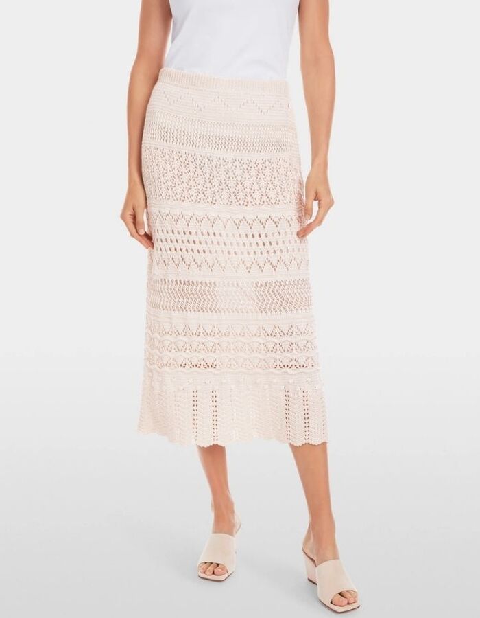 Marccain midi rok ecru