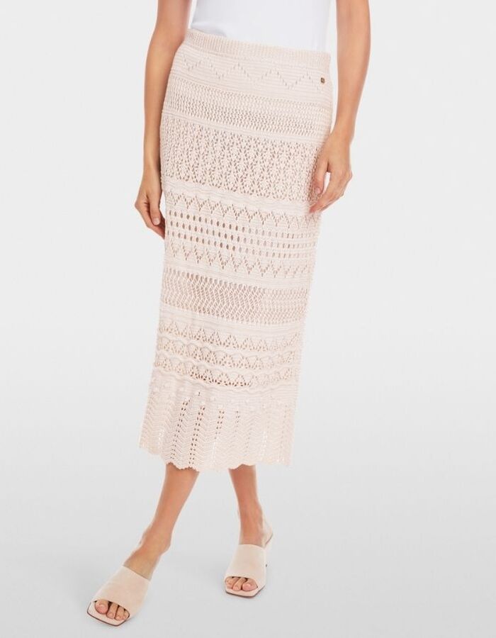 Marccain midi rok ecru