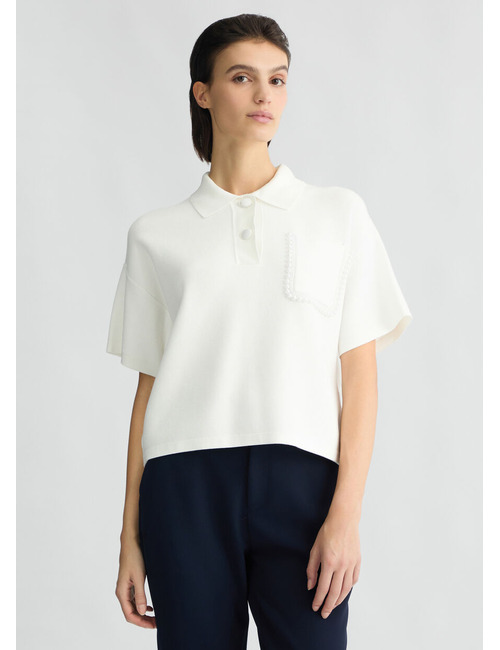 Liu Jo korte mouw pull wit