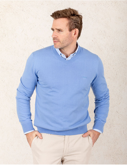 Regular-Fit V-hals Trui – Zacht en Tijdloos  