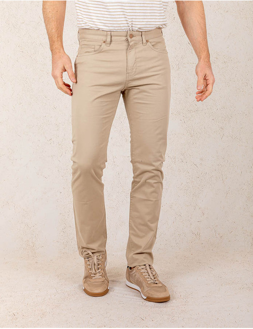 Slim-Fit Delaware Gabardine Broek 