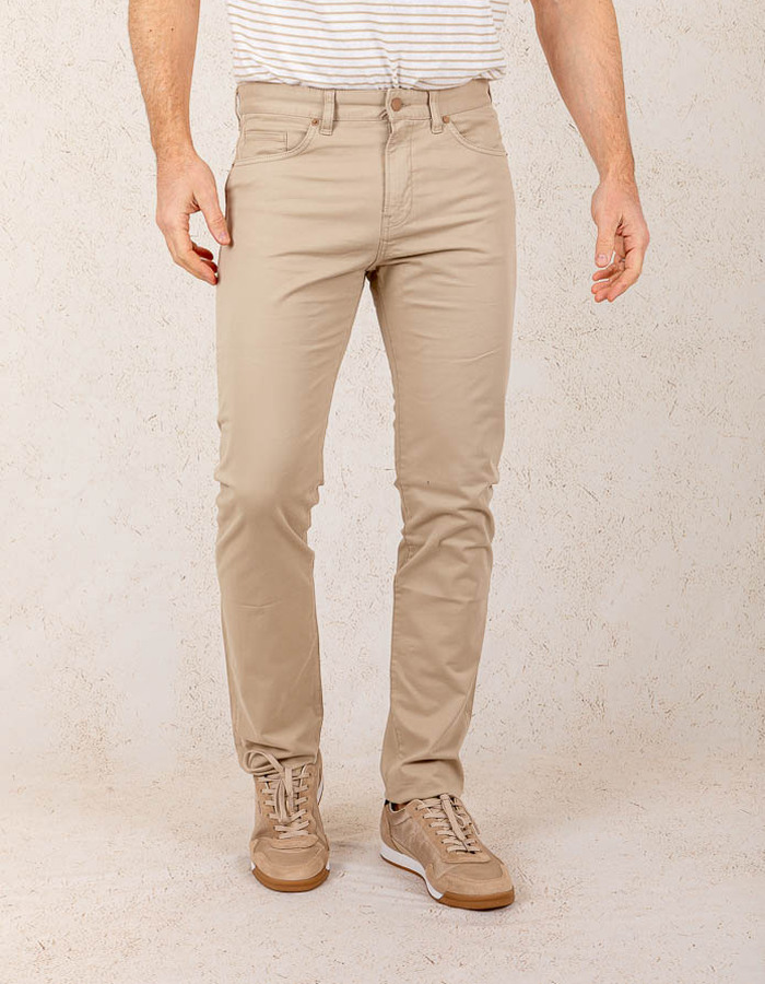 Slim-Fit Delaware Gabardine Broek 