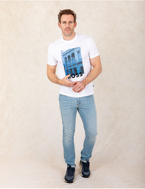 Regular-Fit T-shirt van Katoen