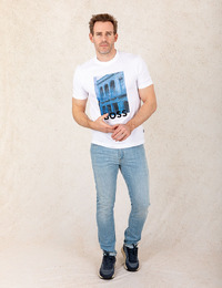 Regular-Fit T-shirt van Katoen