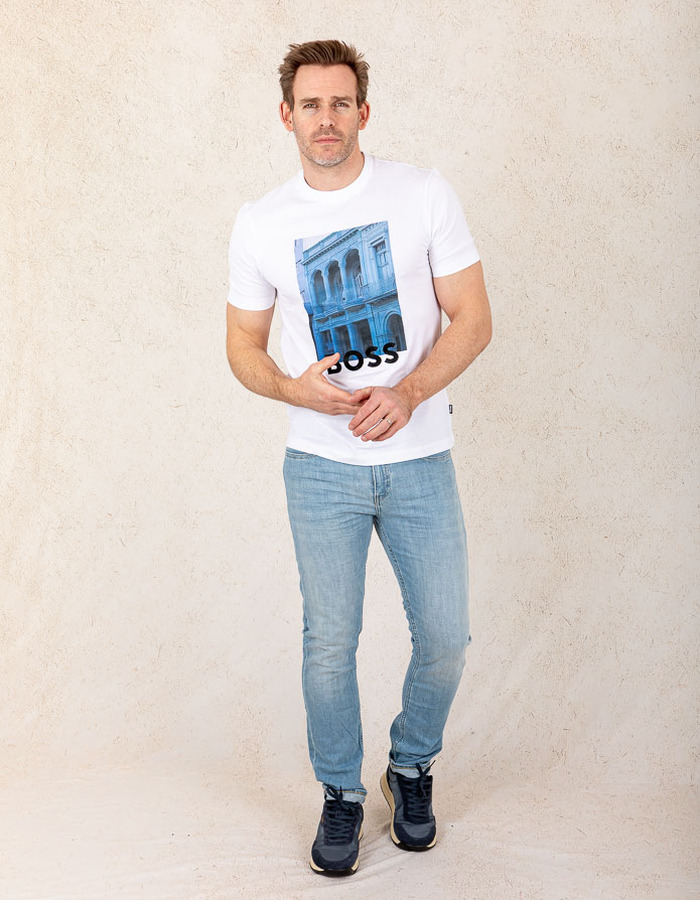Regular-Fit T-shirt van Katoen
