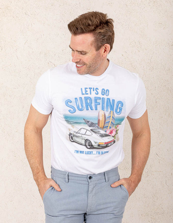 T-shirt Let's go Surfing