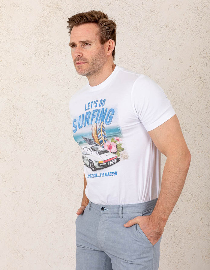 T-shirt Let's go Surfing