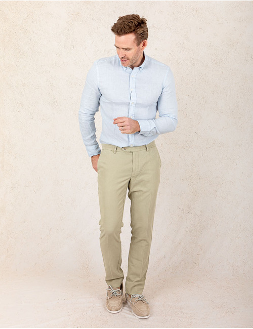 Modern Fit Linnen Hemd