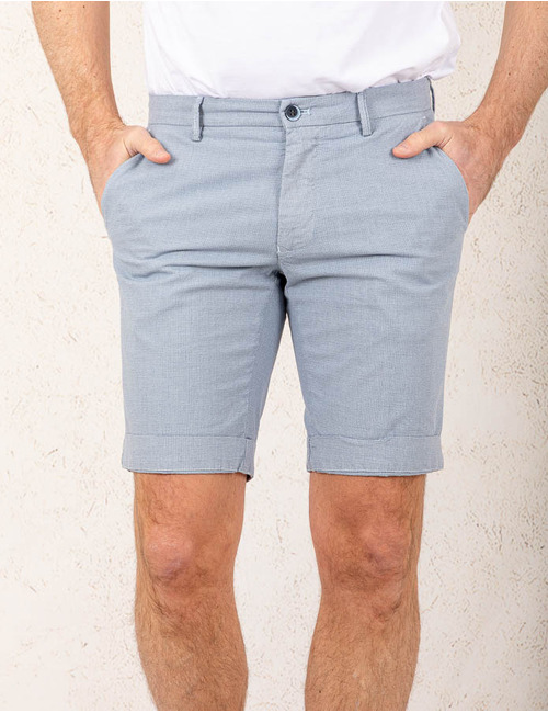 Modern Fit Torino Bermuda – Lichtblauw  