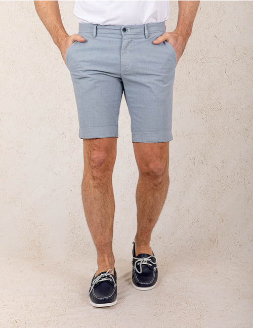 Modern Fit Torino Bermuda – Lichtblauw  