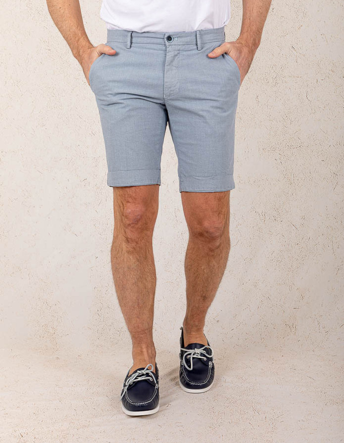 Modern Fit Torino Bermuda – Lichtblauw  