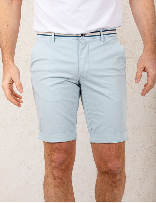Modern Fit Torino Bermuda – Lichtblauw  