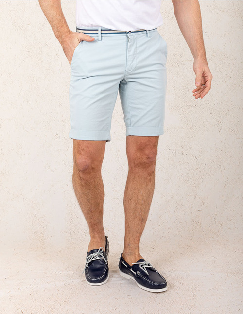 Modern Fit Torino Bermuda – Lichtblauw  