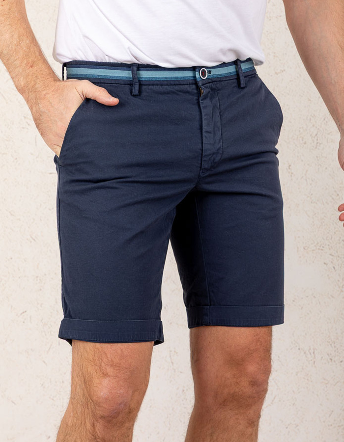 Modern Fit Torino Bermuda – Donkerblauw  