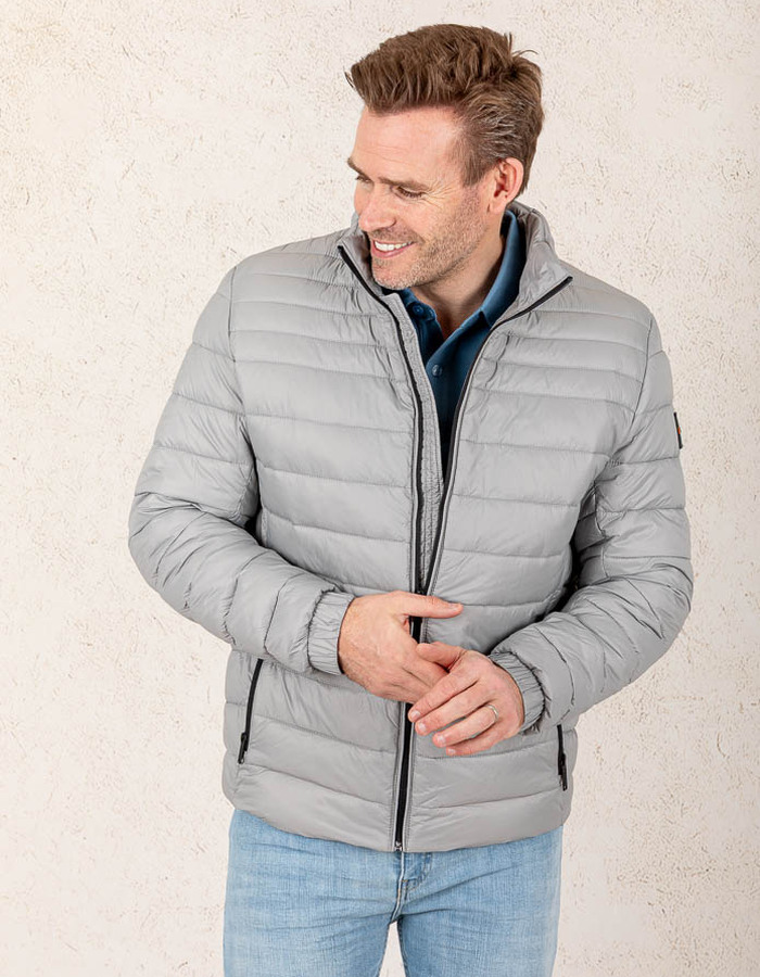 Slim-Fit Packable Gewatteerde Jas – Lichtgewicht en Waterafstotend