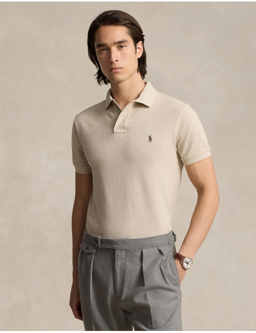 Custom Slim Iconisch Mesh Polo