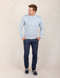 Stenströms pull met ronde hals blauw