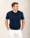 Gebreide T-shirt van 100% soft cotton  