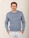 Gentiluomo pull met ronde hals blauw