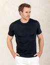 Slim Fit T-shirt Donkerblauw  