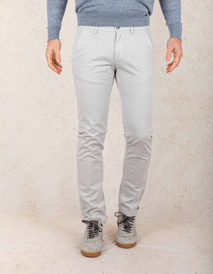 Modern Fit P. Torinostyle Broek – Lichtgrijs 