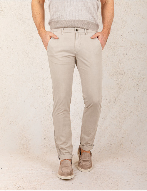 Mason's slim fit broek beige