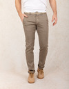 Modern Fit P. Torinostyle Broek – Taupe Linnenmix  