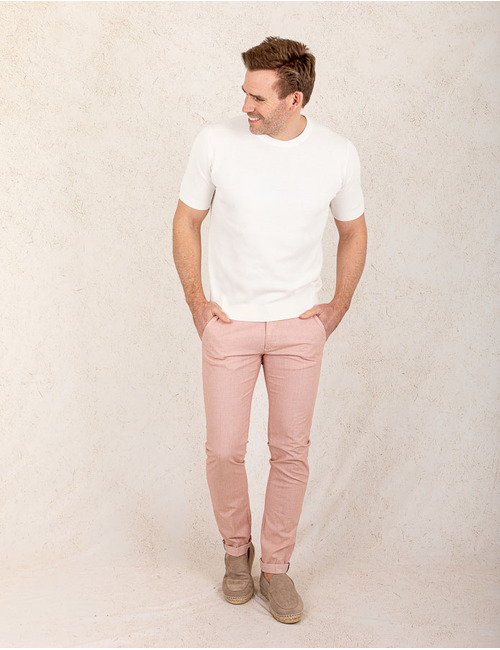 Modern Fit Katoenen T-Shirt – Wit  