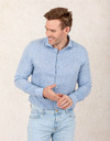Modern Fit Linnen Overhemd – Lichtblauw  