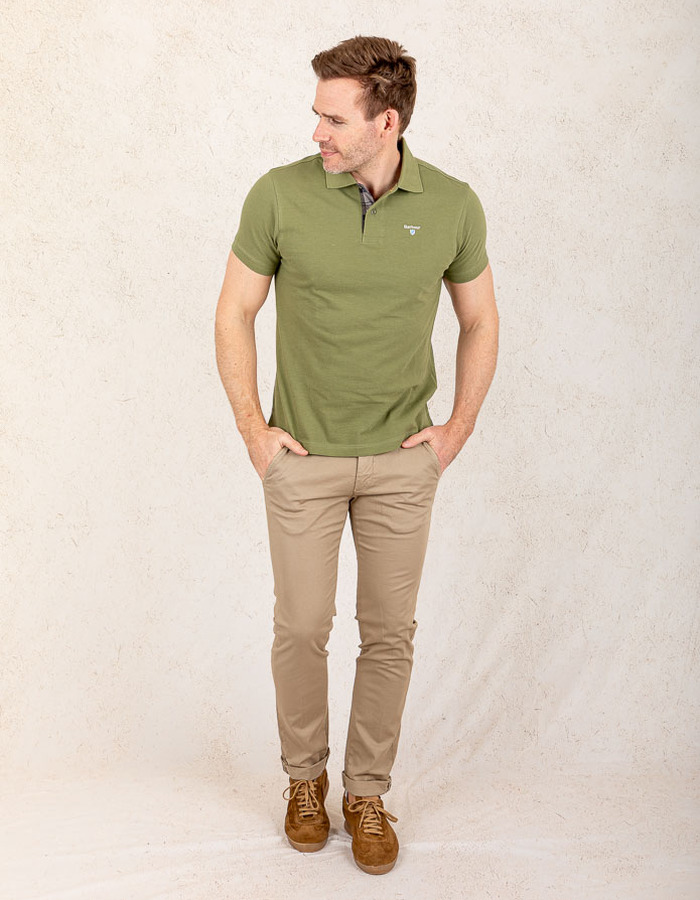 Standard Fit groene polo  