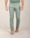 Modern Fit P. Torinostyle Broek met Visgraatmotief – Groen  