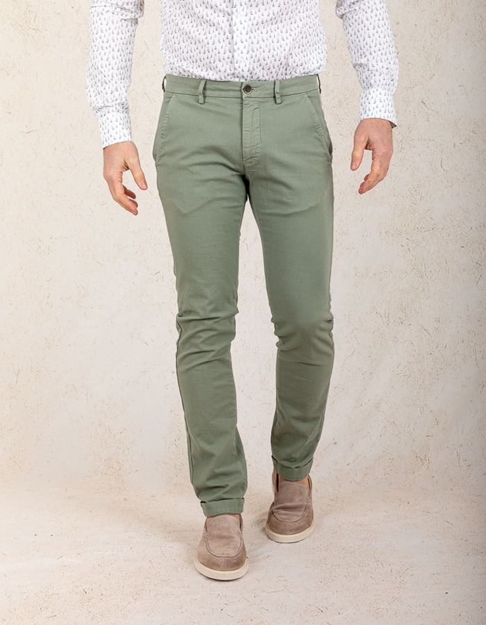 Mason's slim fit broek groen