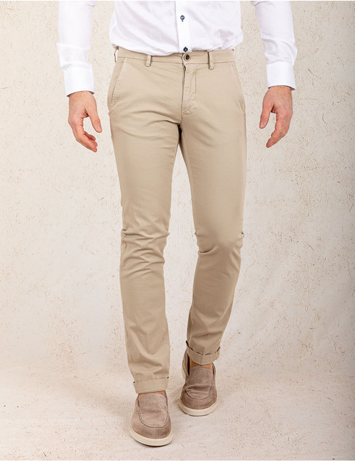 Modern Fit P. Torinostyle Broek – Beige  