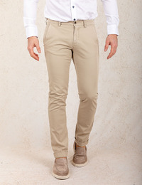 Modern Fit P. Torinostyle Broek – Beige  