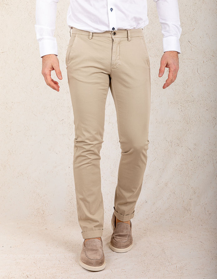 Modern Fit P. Torinostyle Broek – Beige  