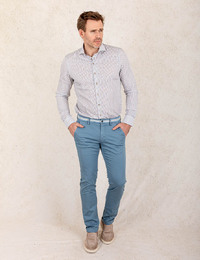 Modern Fit Katoenen Overhemd – Multicolor  