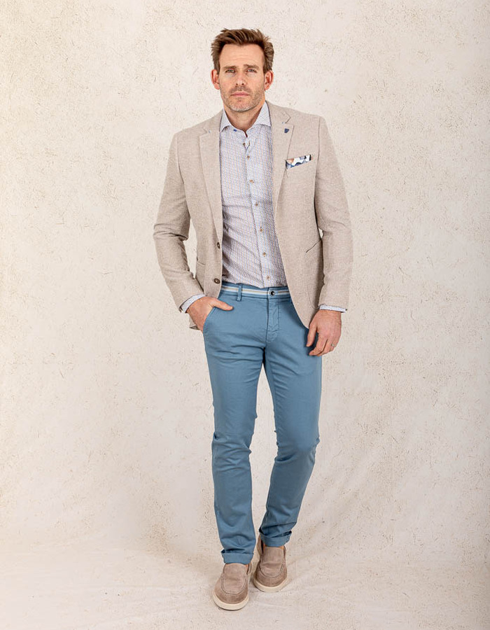 Modern Fit Blazer – Beige  