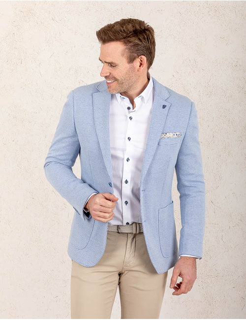 R2 modern fit blazer blauw