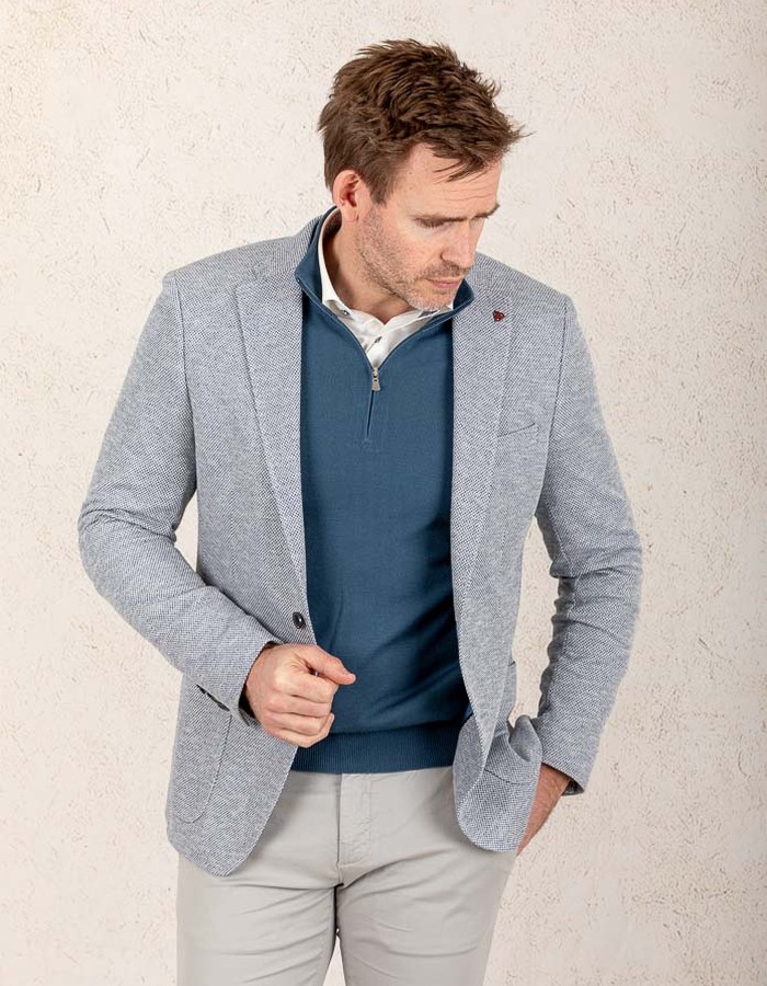 Slim Fit Blazer – Blauw  