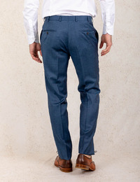 Blauw slim fit driedelig kostuum  