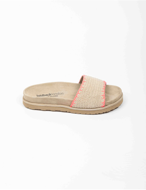Laidback Londen flipflops roze
