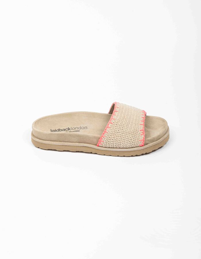 Laidback Londen flipflops roze