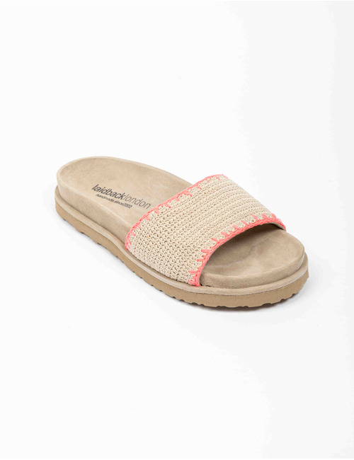 Laidback Londen flipflops roze
