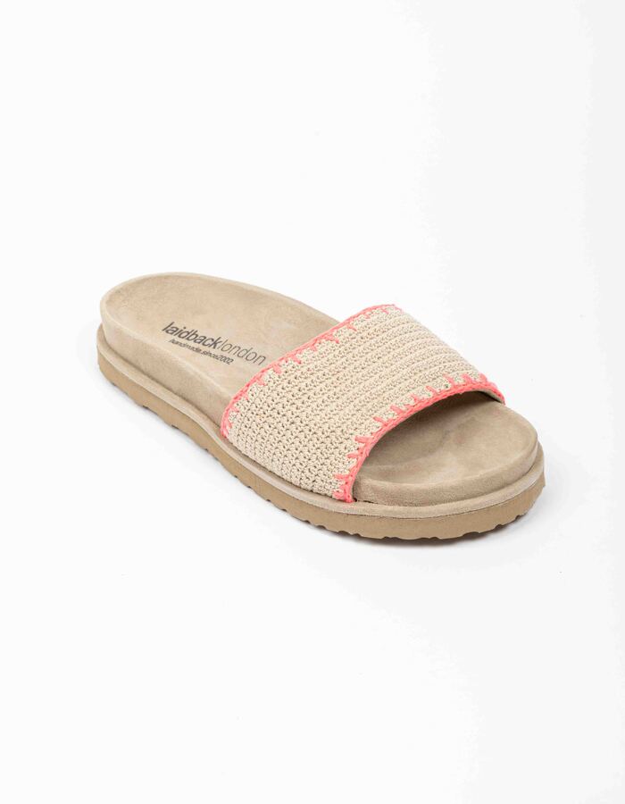 Laidback Londen flipflops roze