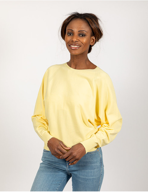 Twinset lange mouw pull geel