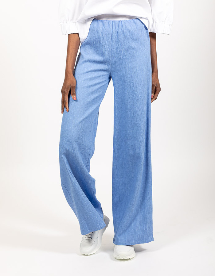 Oscar The Collection broek met elatische band blauw