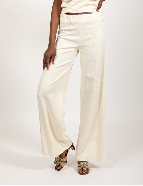 Oscar The Collection broek met elatische band ecru