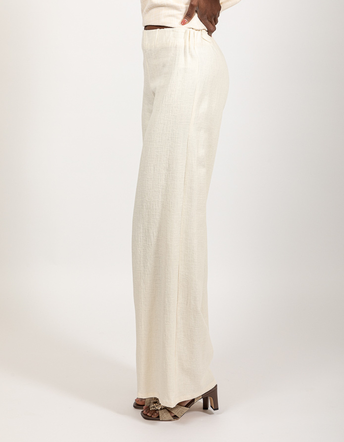 Oscar The Collection broek met elatische band ecru