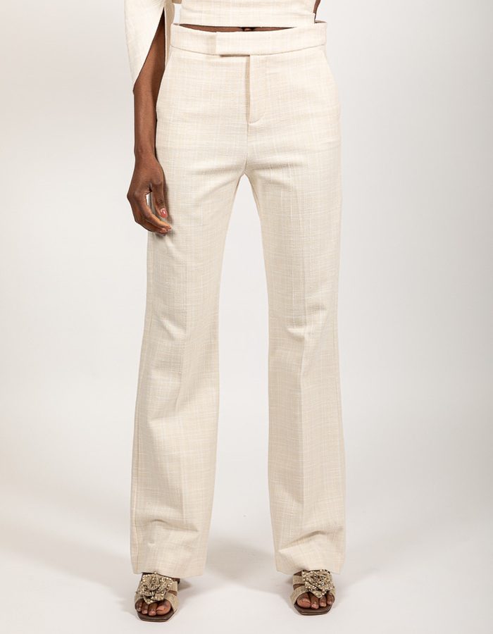 Oscar The Collection geklede broek beige